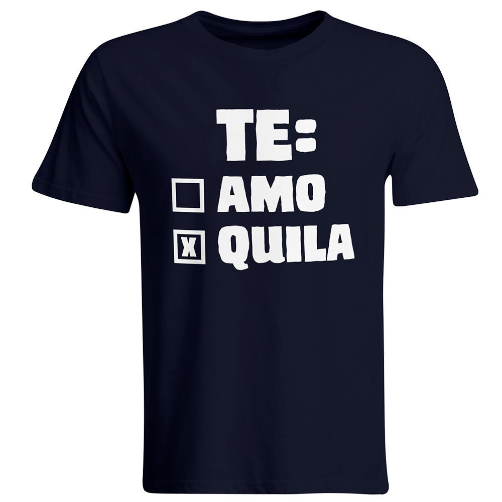 Te: amo – Tequila T-Shirt (Herren, Rundhals Ausschnitt)