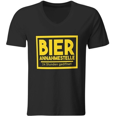 Bierannahmestelle T-Shirt (Herren, V-Ausschnitt) Bierannahmestelle T-Shirt (Herren, V-Ausschnitt)