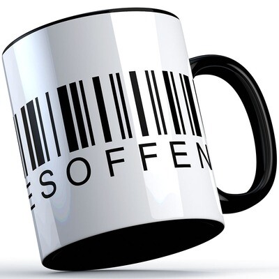 "Besoffen (Barcode)" Tasse