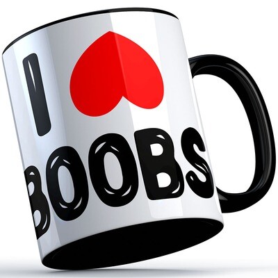 "I love Boobs" Tasse