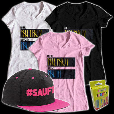 "Bier & Kurze" inkl. Saufi Snapback