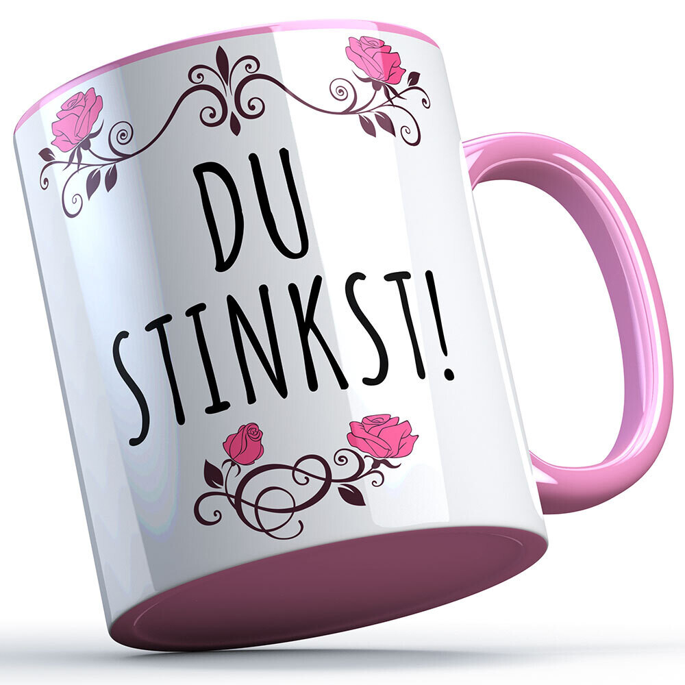 Du stinkst Tasse lustige Sprüchetasse (5 Varianten)