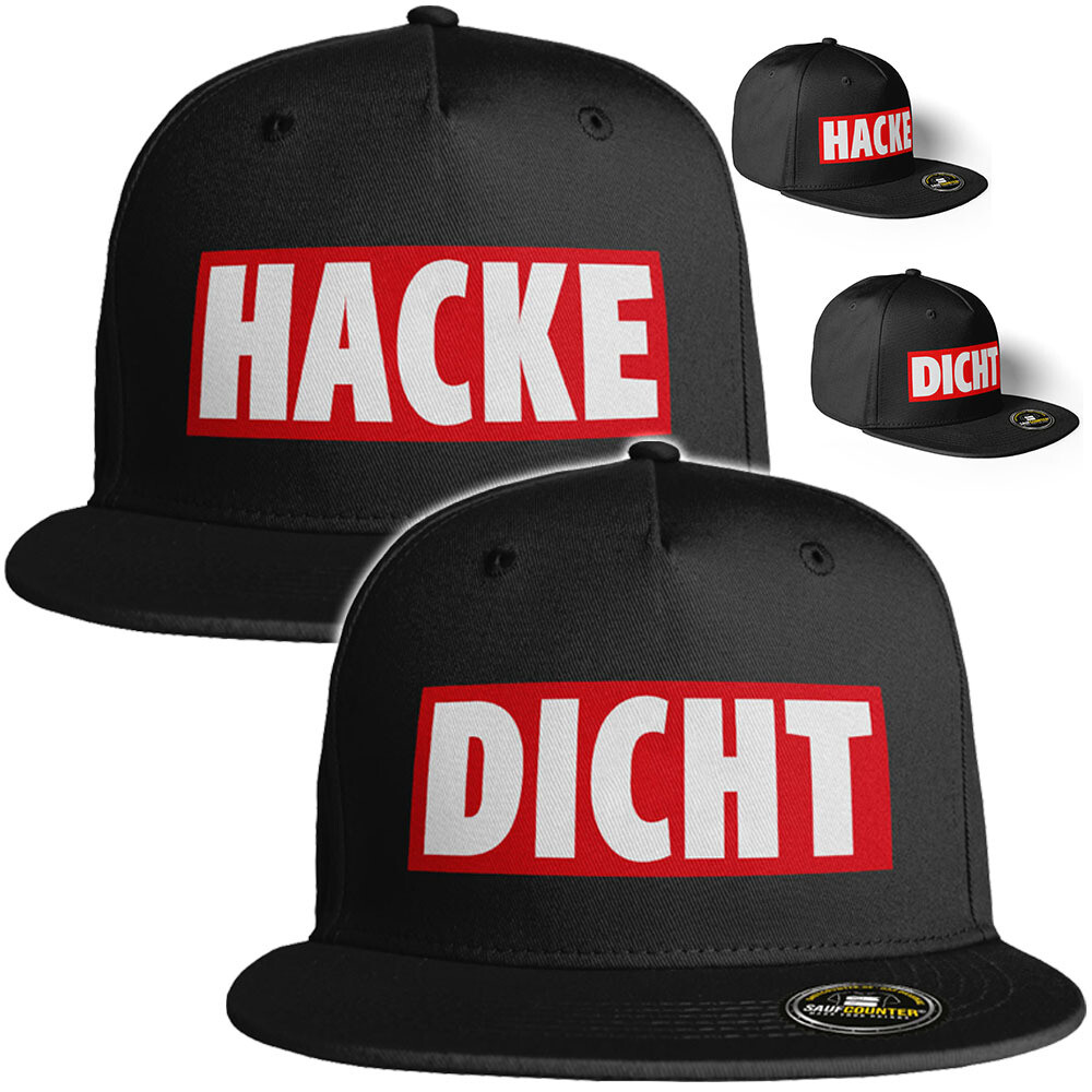 HACKE & DICHT Snapback Partnerset (10 Varianten)