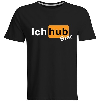 "Ich hub Bier" T-Shirt (Herren, Rundhals Ausschnitt)
