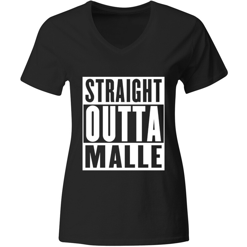 "Straight outta Malle" T-Shirt (Damen, verschiedene Farben)