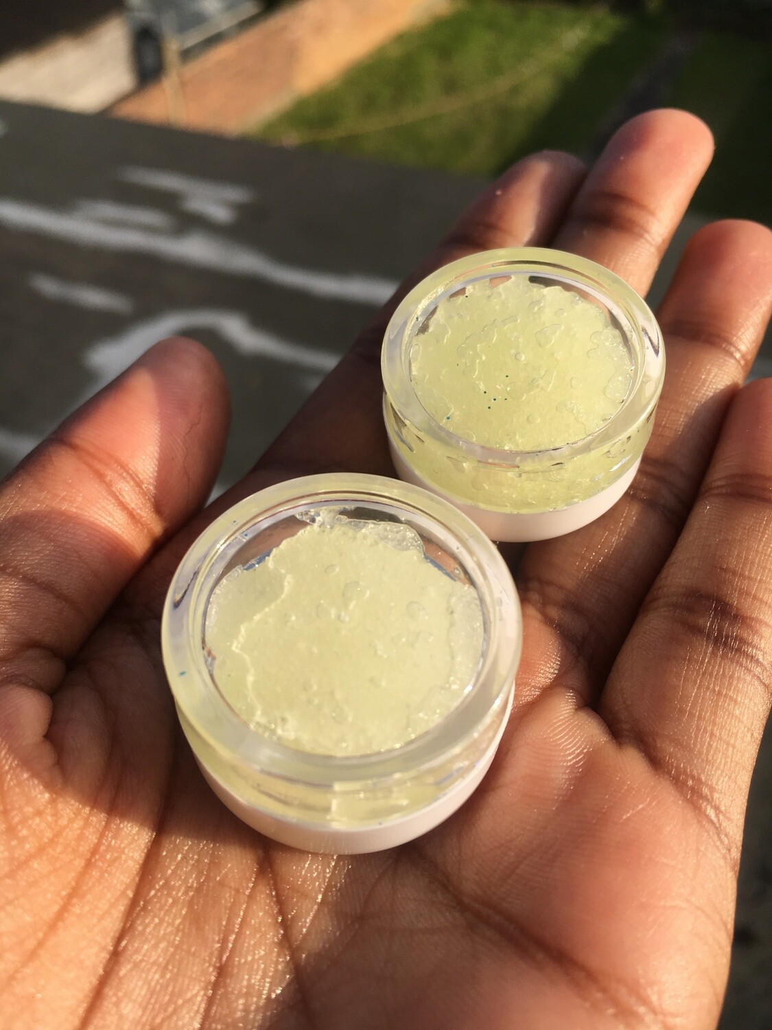 Lime unscented lip scrub