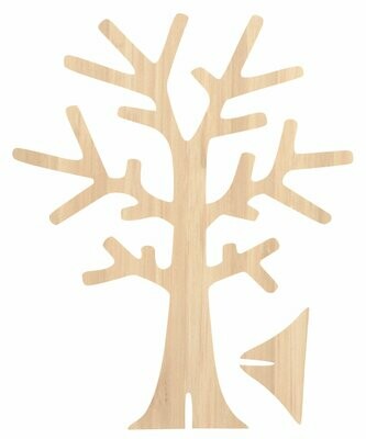 Support à bijoux arbre personnalisable en bois naturel