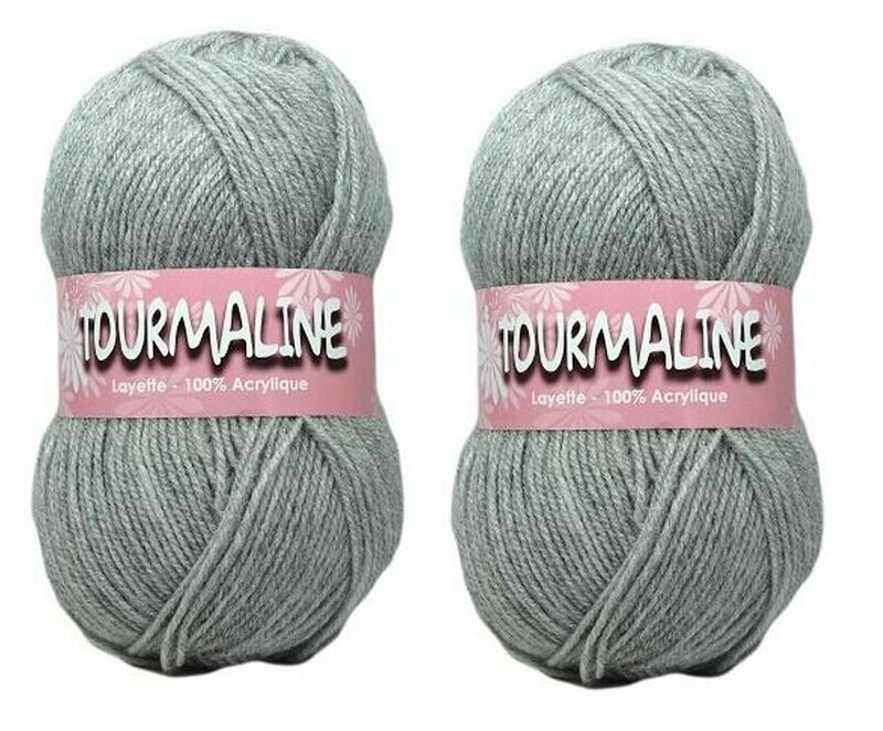 Pelotes layette Tourmaline gris 0214 (2 pièces)