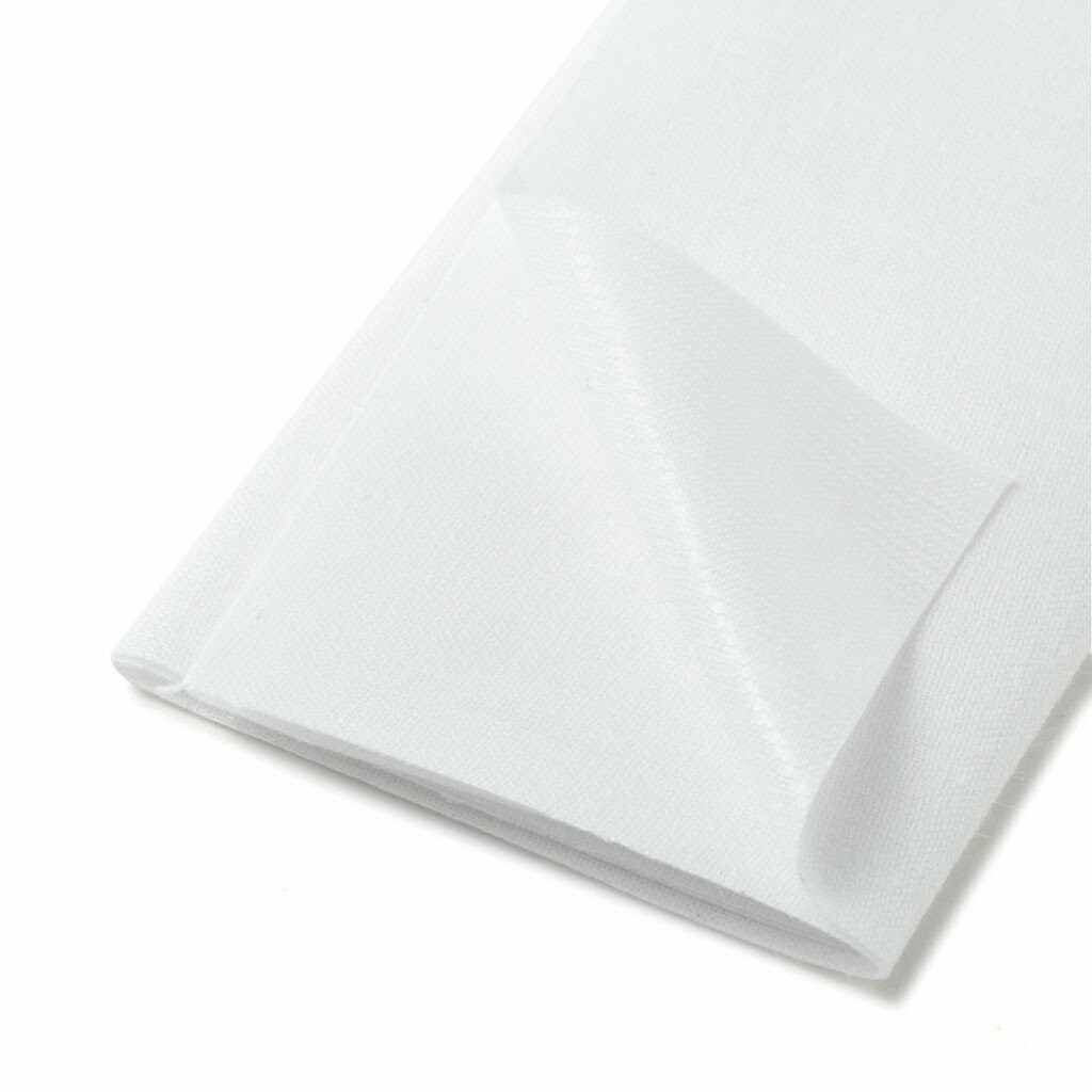 Pièce percale thermocollante blanc