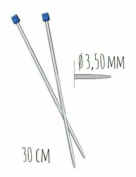 Aiguilles à tricoter n° 3.5 (1 paire)
