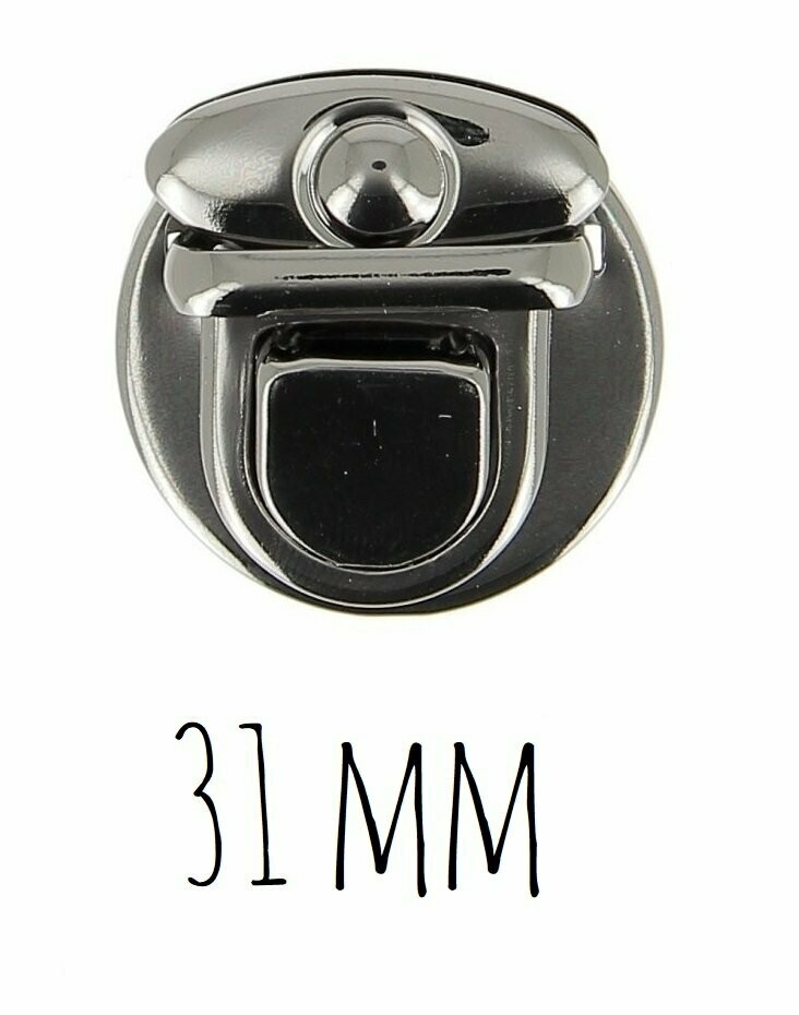 Boucle cartable noire (31 mm)