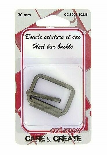 Boucle ceinture noire (30 mm)