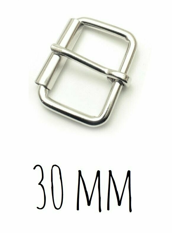 Boucle ceinture argenté (30 mm)