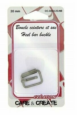 Boucle ceinture noire (20 mm)