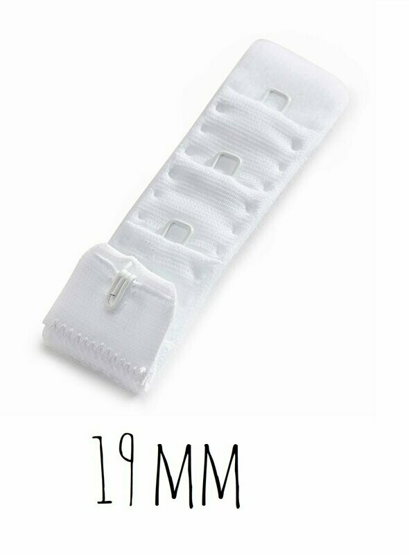 Rallonge de soutien-gorge 1 crochet blanc (19 mm)