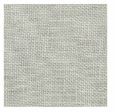 Toile à broder lin 12 fils gris clair (45 x 40cm)