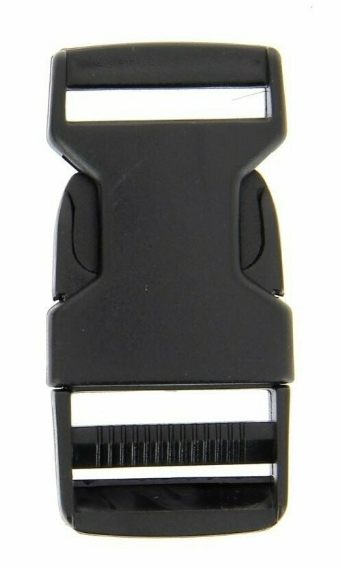 Boucle plastique pour sangle noire (25 mm)