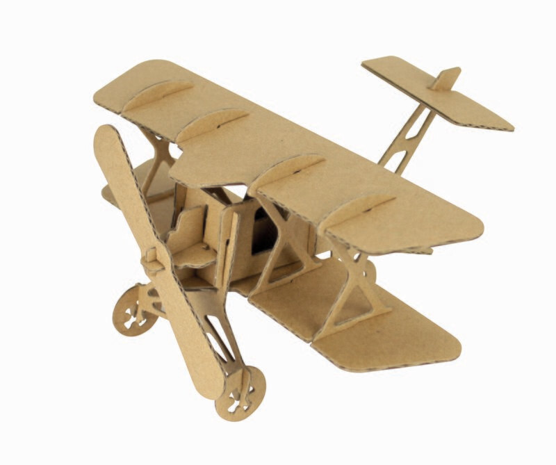 Avion à assembler en carton petit modèle (puzzle 3D)