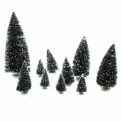 Sapin artificiel enneigé  (10 pièces)