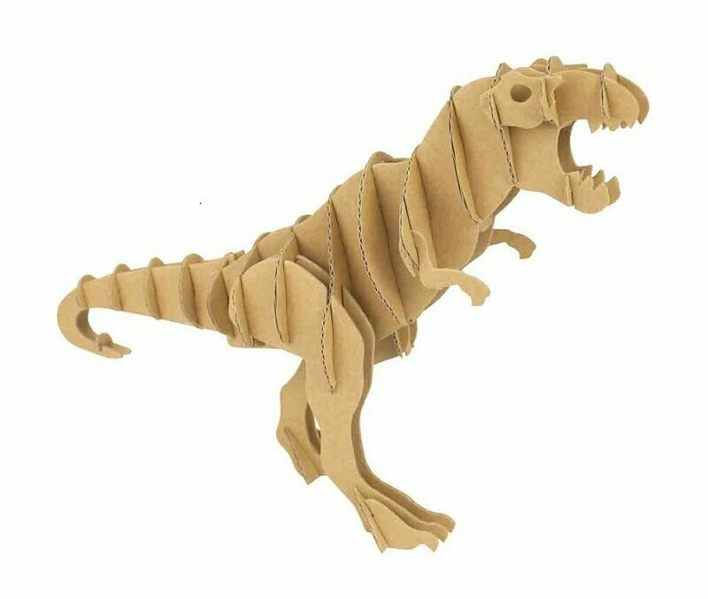 Dinosaure Tyrannosaure à assembler en carton (puzzle 3D)