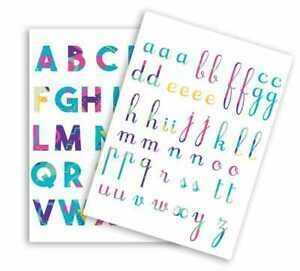 Gommettes alphabet couleur - 73 pièces - de 1,5 à 2,5 cm