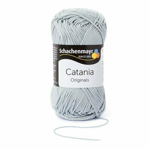 Fil à tricoter Catania gris clair 00172 (100% coton) amigurimi