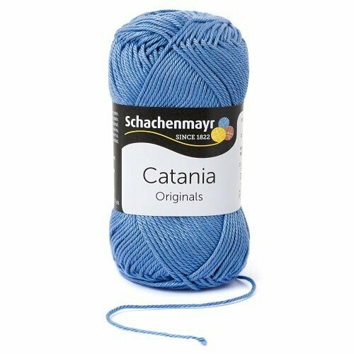 Fil à tricoter Catania bleu ciel 00247 (100% coton) amugurimi