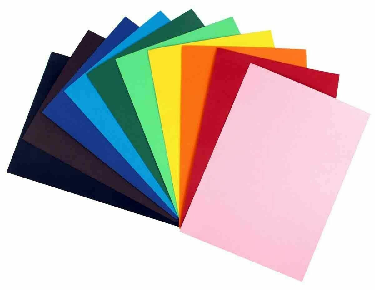 Papier de couleur épais format A5 (220g)