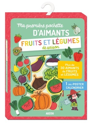 Ma toute première pochette d'aimants fruits et légumes de saison (50 pièces) marque AUZOU