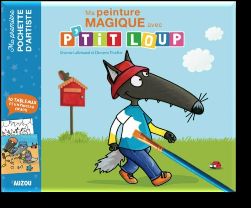 Peinture magique p'tit loup (10 tableaux + 1 pinceau)