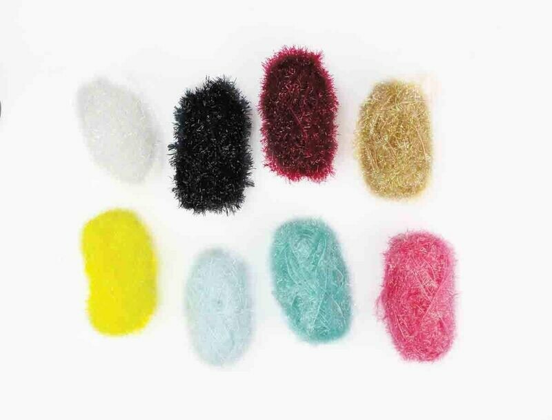Mini pelote de fils à tricoter abrasive (8 pièces)