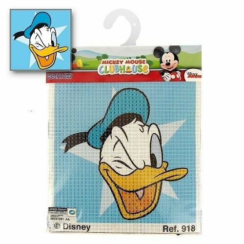 Kit complet canevas Donald - gros trous débutant - 100% coton - Marque Walt Disney