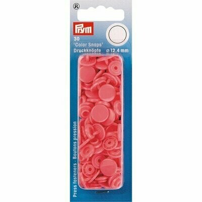 Boutons pression Color snaps ronds rose framboise 393133  (12,4 mm - 30 pièces)