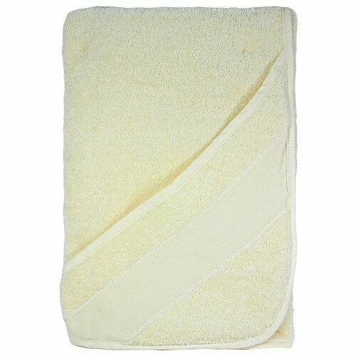 Serviette épaisse à broder avec capuche (beige)