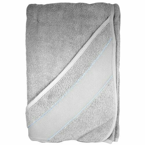 Serviette épaisse à broder avec capuche (gris)