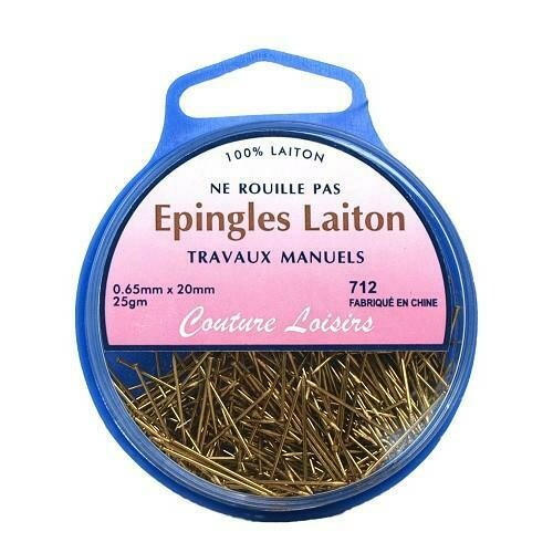 Epingles "bouts pointus"  100% laiton ne rouille pas  (450 pièces)
