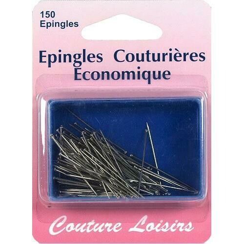 Epingles "bouts pointus" de couturières (± 150 pièces)