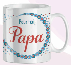 Mug "Pour toi Papa" (texte à l'arrière)