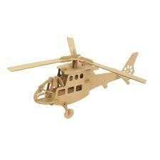 hélicoptère à assembler en carton petit modèle (puzzle 3D)