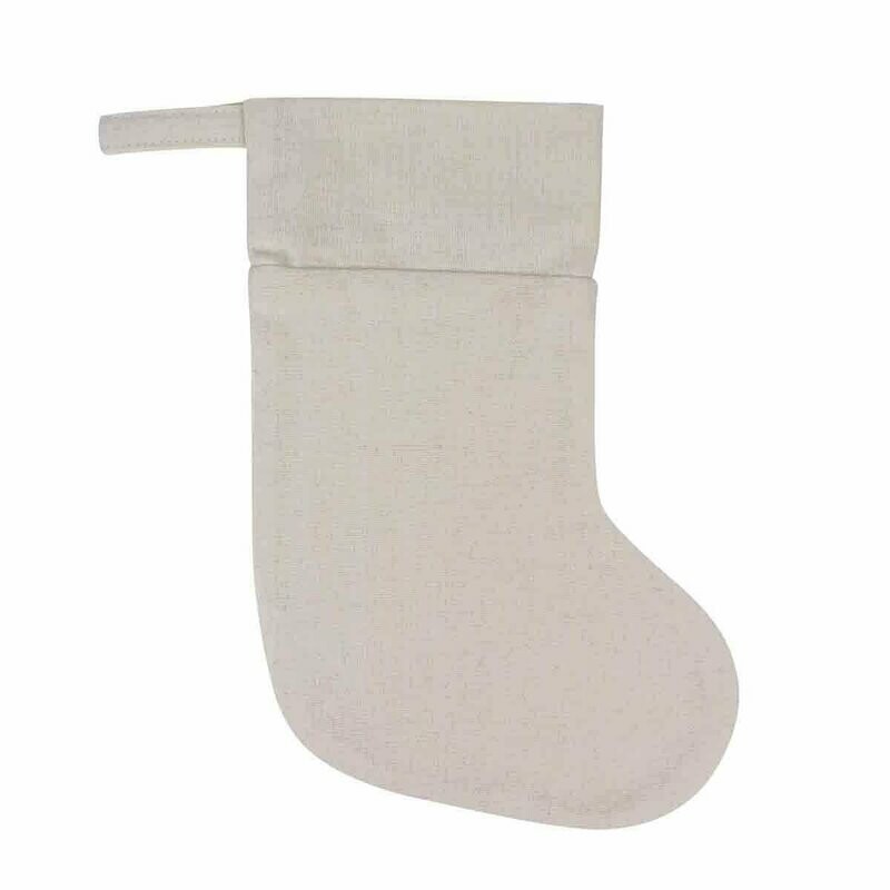 Chaussette de noël à colorier personnalisable (coton)