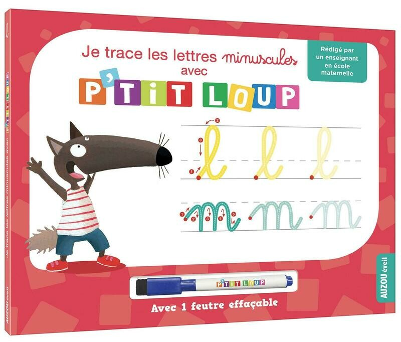 Mon livre ardoise d'écriture spécial lettres minuscules + un feutre effaçable  marque AUZOU