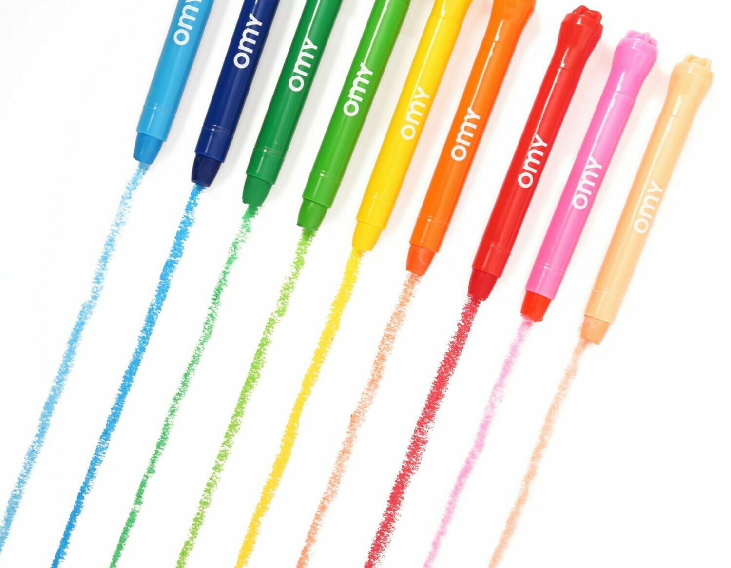 Boîte de 9 crayons  texture gel ultra-fondante inédite aux couleurs vives  marque OMY