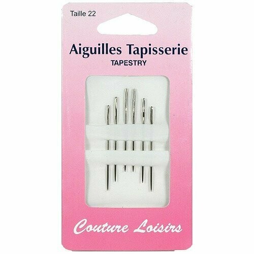 Aiguilles à tapisserie - taille 22 (6 pièces)
