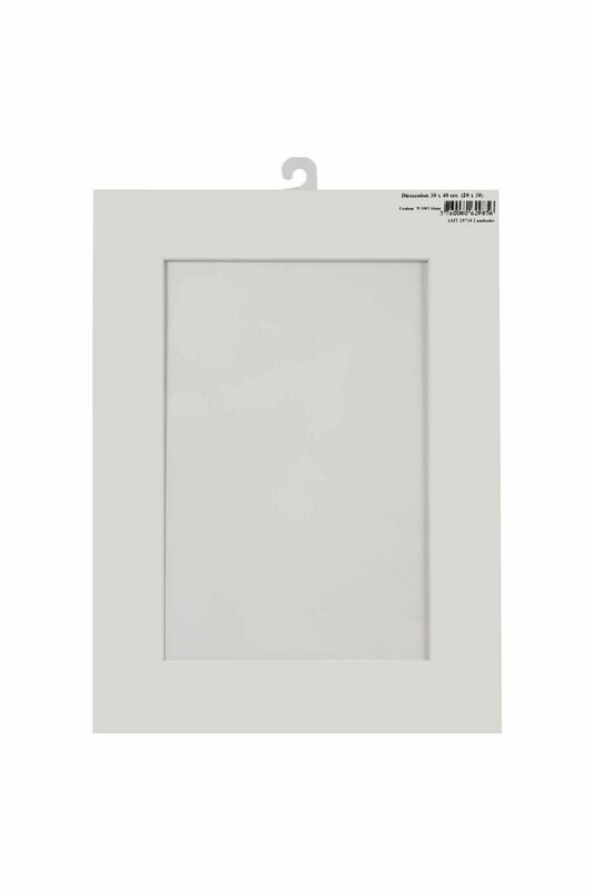 Passe partout 30x40 cm extérieur Blanc , 20x30 intérieur (4 pièces)