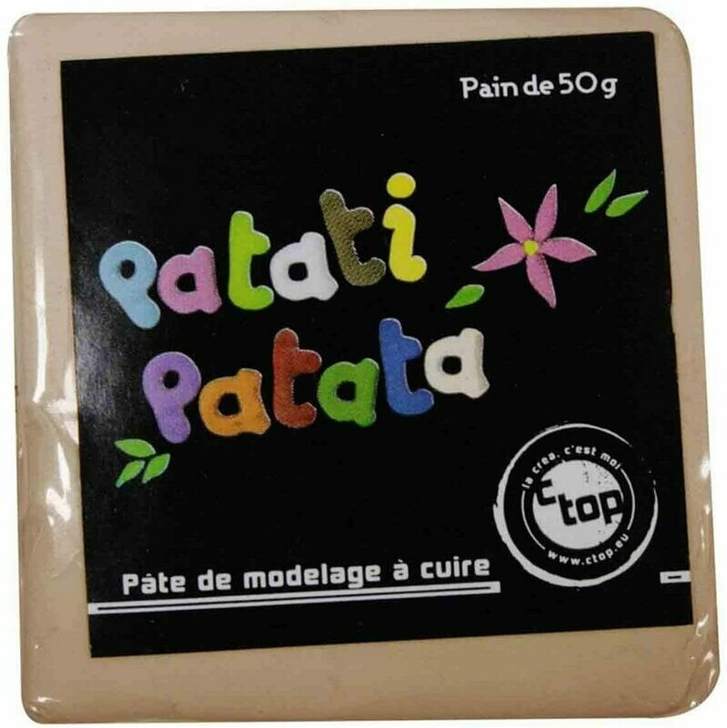 Pâte à modeler à cuire taupe Patati Patata