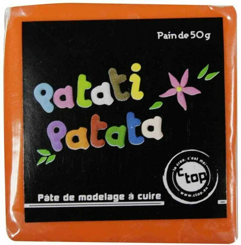 Pâte à modeler à cuire orange  Patati Patata