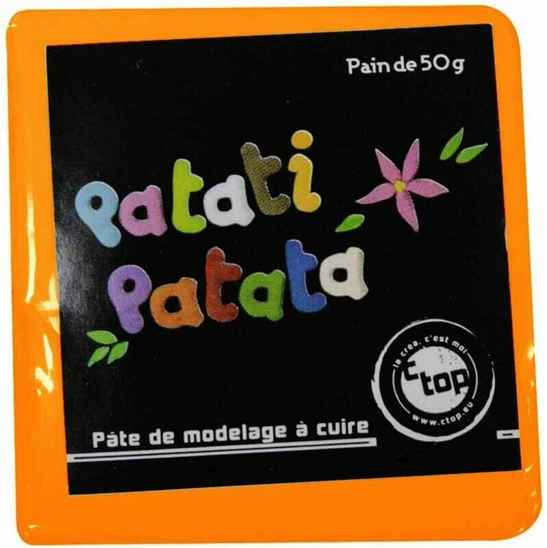 Pâte à modeler à cuire Orange fluo  Patati Patata