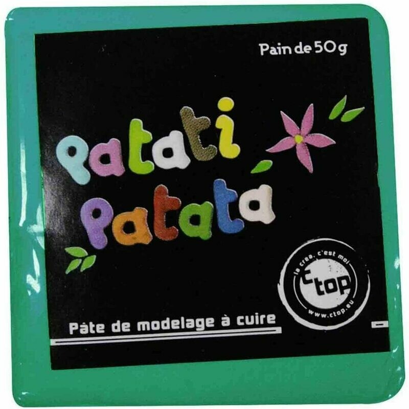 Pâte à modeler à cuire émeraude Patati Patata