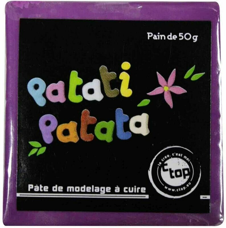 Pâte à modeler à cuire pourpre Patati Patata