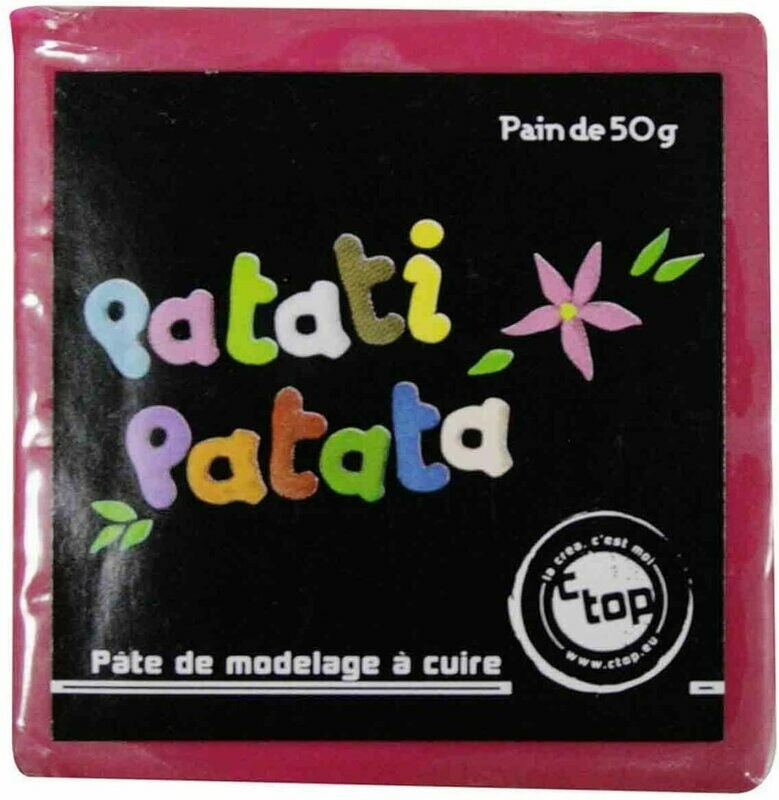 Pâte à modeler à cuire fuchsia Patati Patata